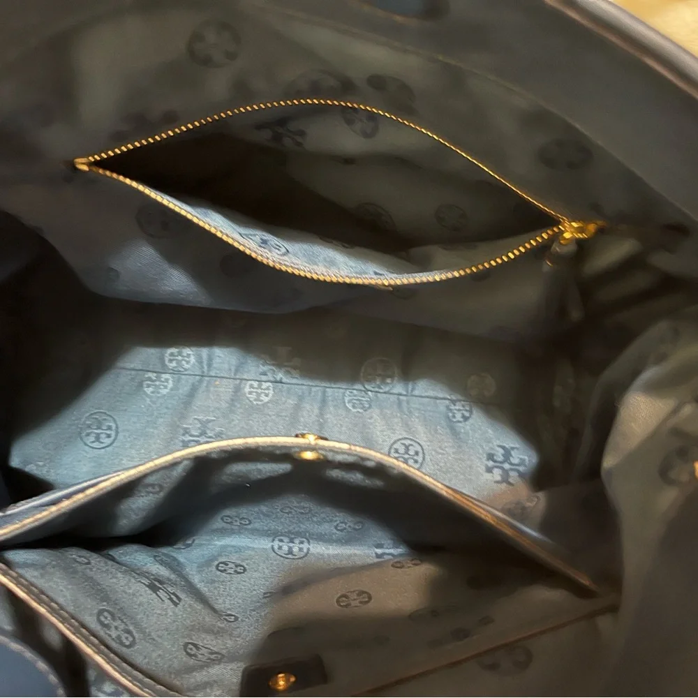 Nwot Blue Tory Burch Thea Woven Hobo Bag - Picture 12 of 13